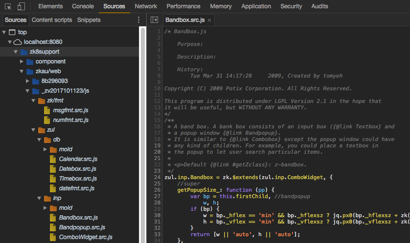 Source Map in Browser DevTools