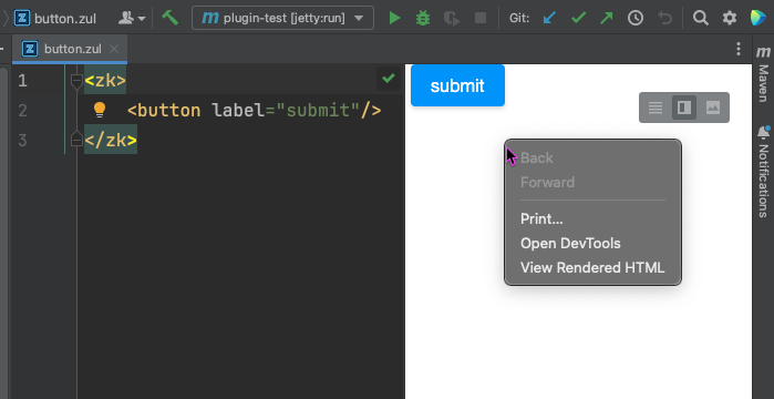 Preview pane context menu