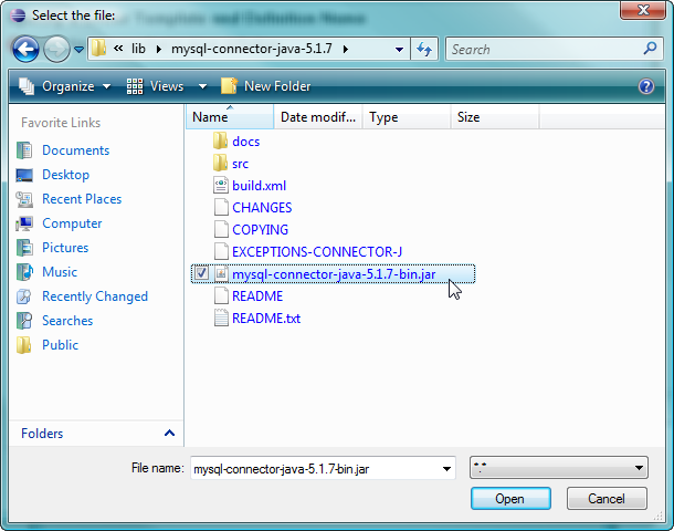 locate_MySQL_connector_Jar_file