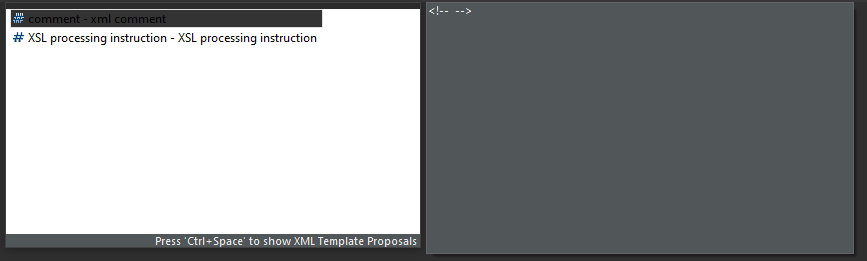 Editor autocomplete popup in dark theme with default settings